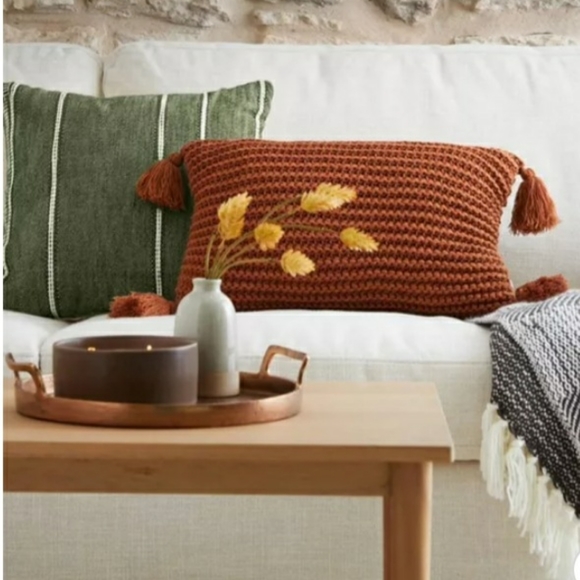 NWT! HEARTH & HAND Stripe Pattern Throw Pillow